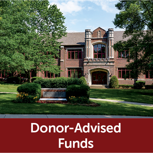 Rollover image of a building. Links to Donor-Advised Funds