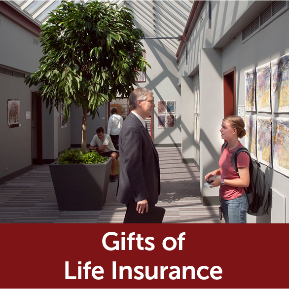 Rollover image of a teacher and student talking. Link to Gifts of Life Insurance.