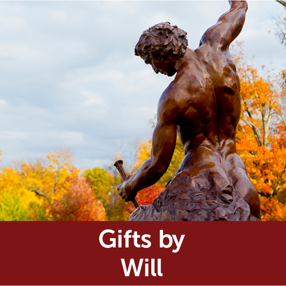 Rollover image of self made man statue. Link to Gifts by Will.